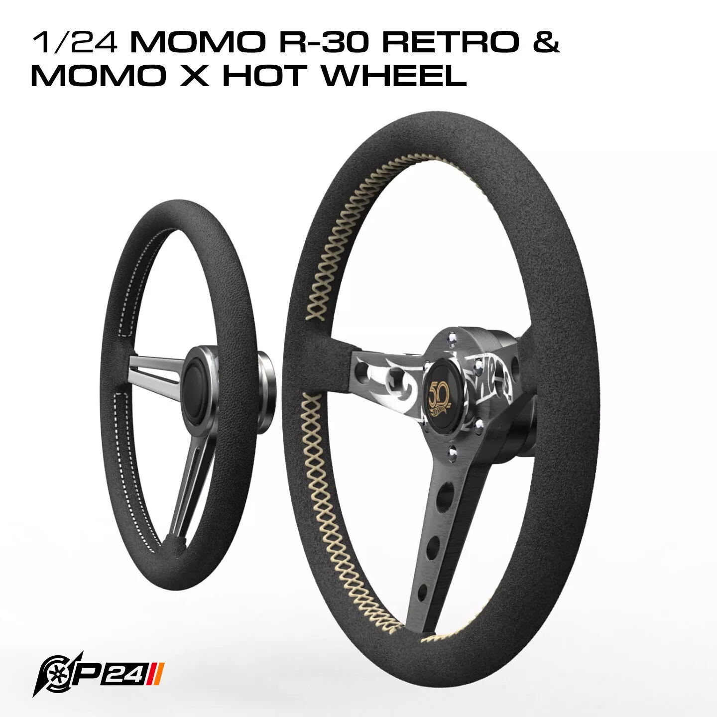 1-24th Momo R-30 Retro and Momo X Hot Wheel 3D print model