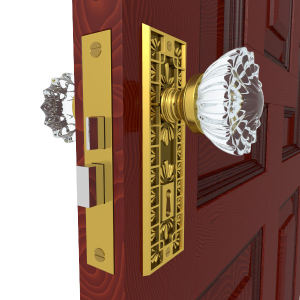 Door Knob 1 3D model_5