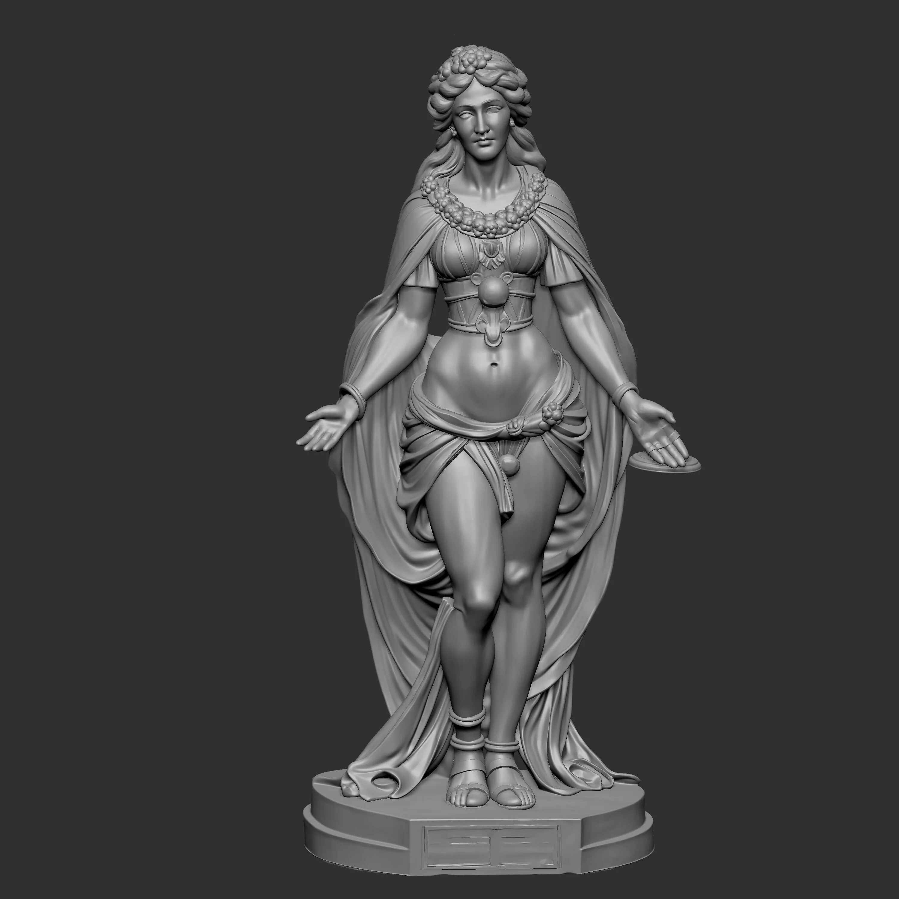 goddess statue 3d model 3D print model