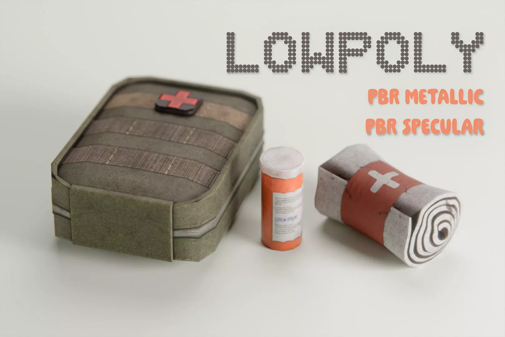 Survival Props - Medical Low-poly 3D model
