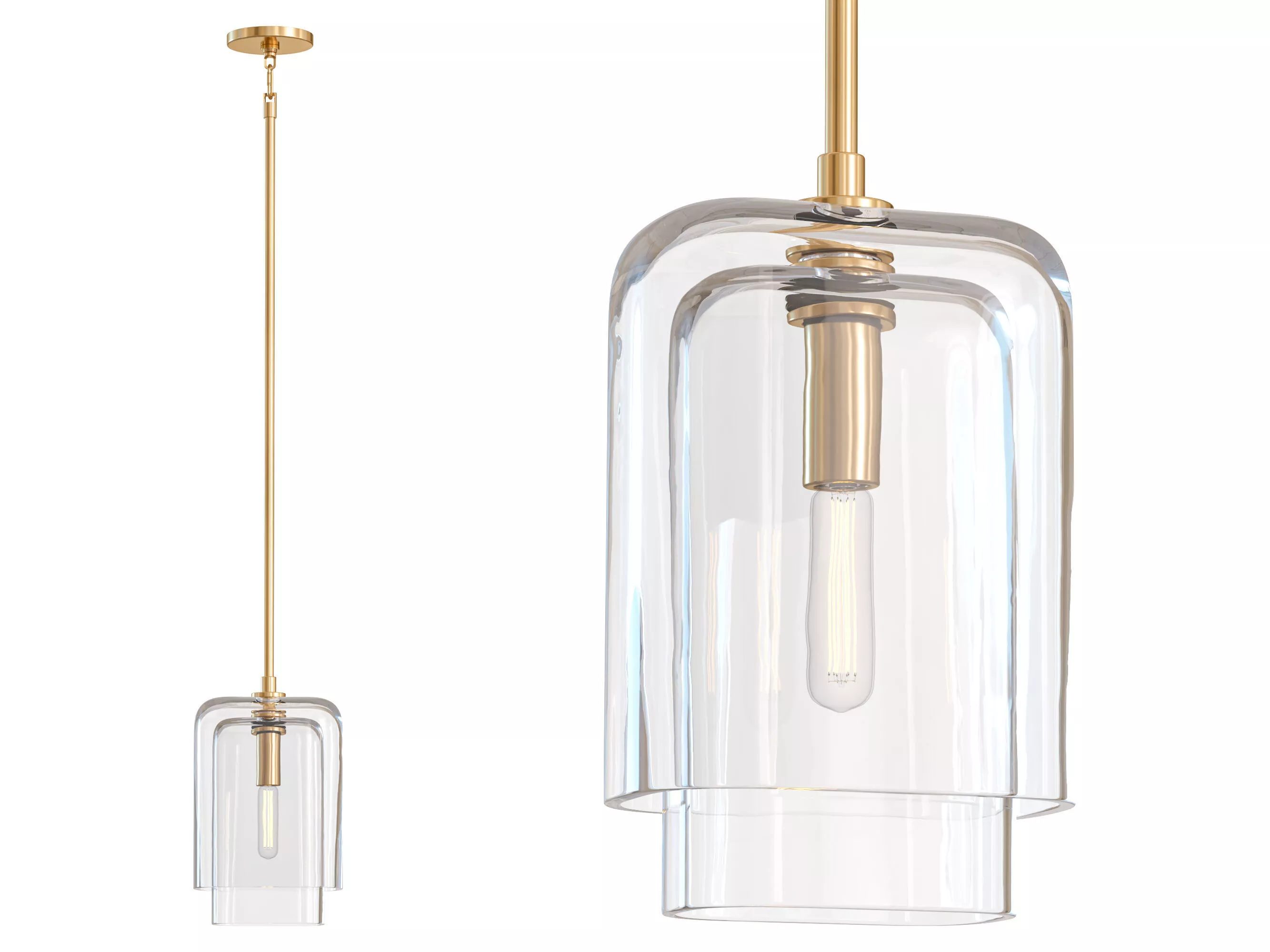 RH Lacour Pendant Light 3D model