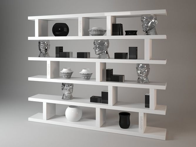 Visionnaire forma mentis bookshelf 3D model