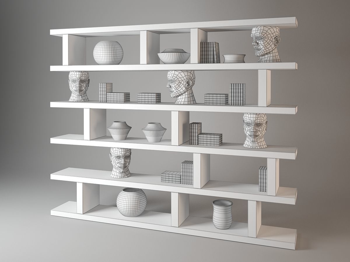 Visionnaire forma mentis bookshelf 3D model_3