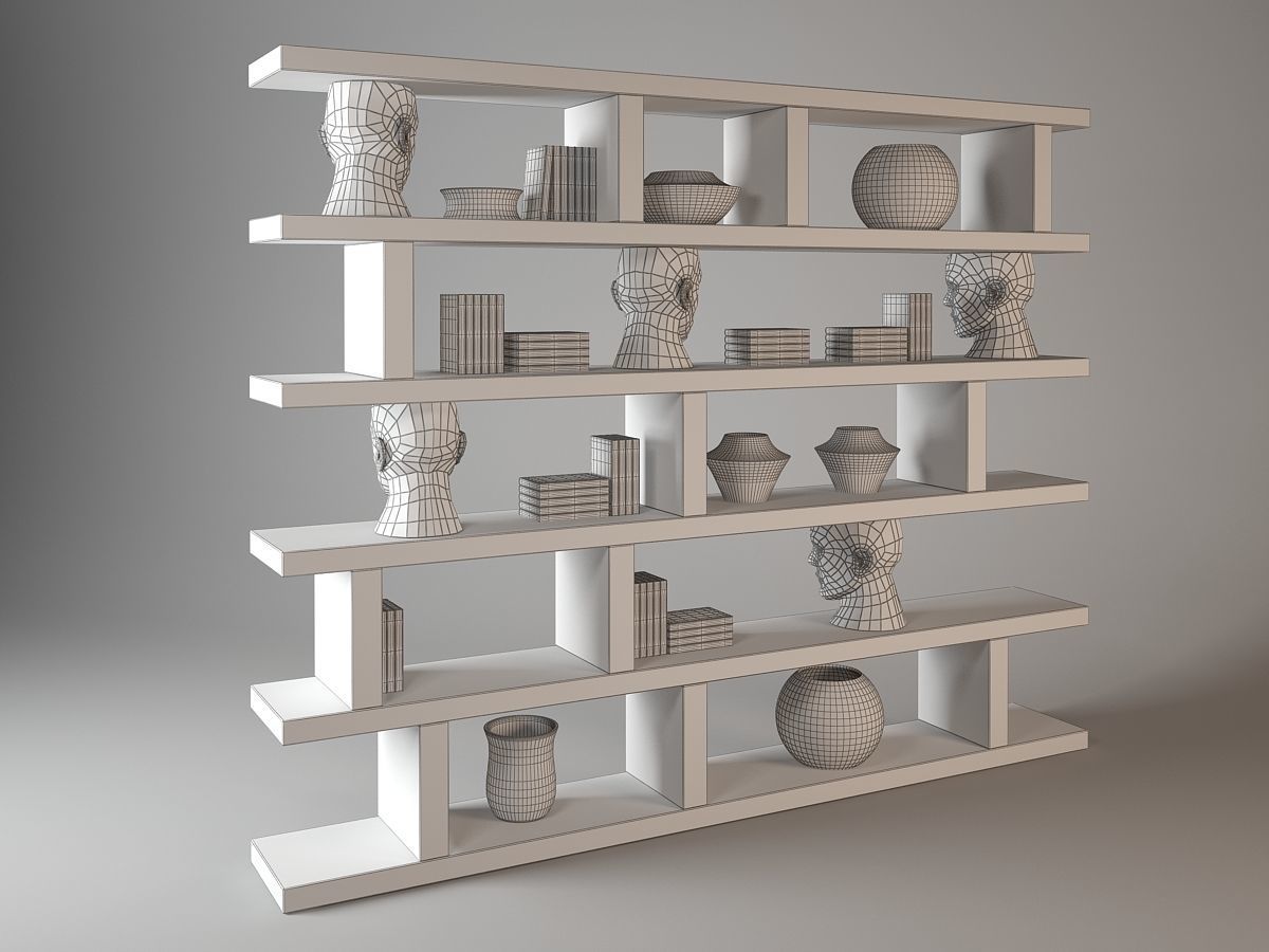 Visionnaire forma mentis bookshelf 3D model_5