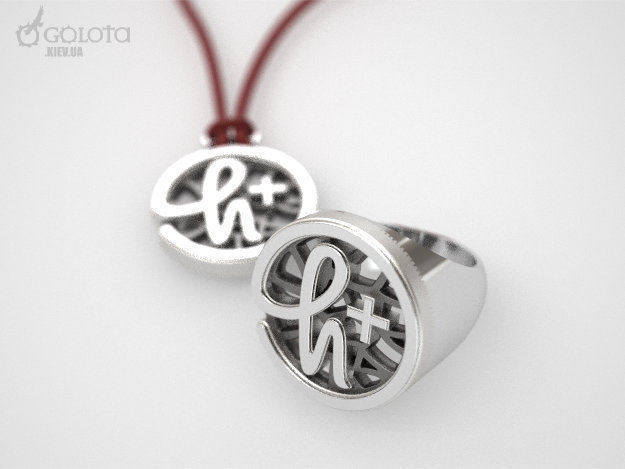 Transhumanism Ring 8s 3D print model_2