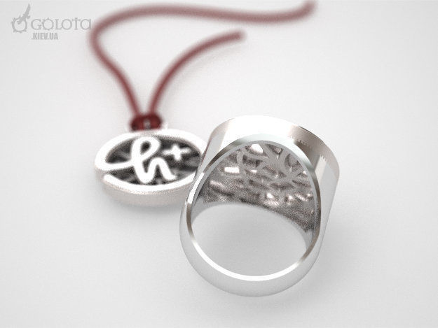 Transhumanism Ring 8s 3D print model_3