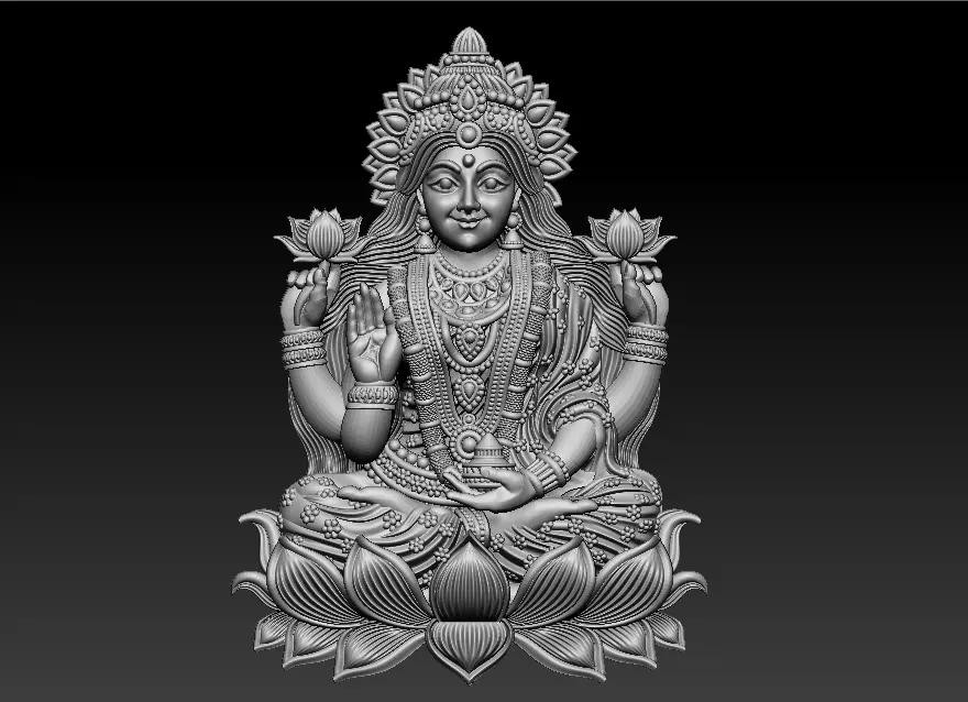 Laxmi Mata 3D print model 3D print model