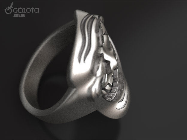 Trollface meme ring original  3D print model_3