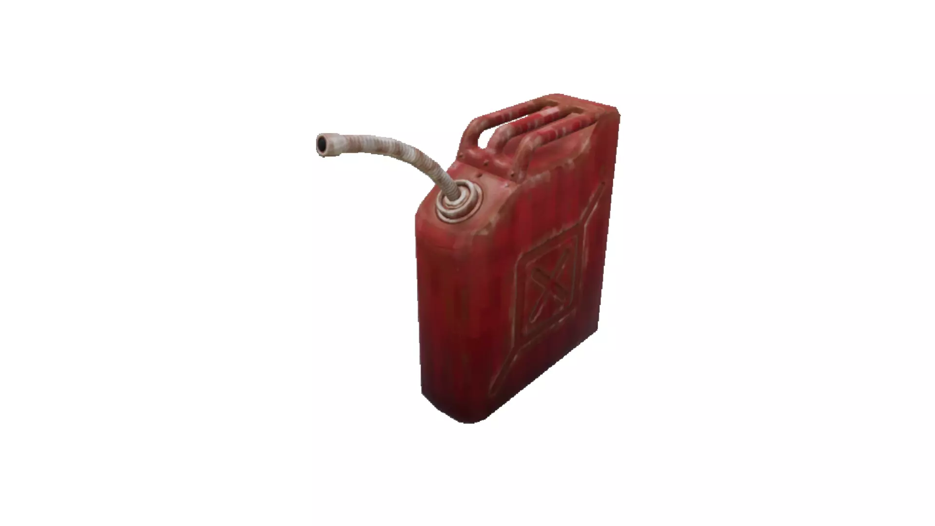 Gasoline Canister Low-poly 3D model