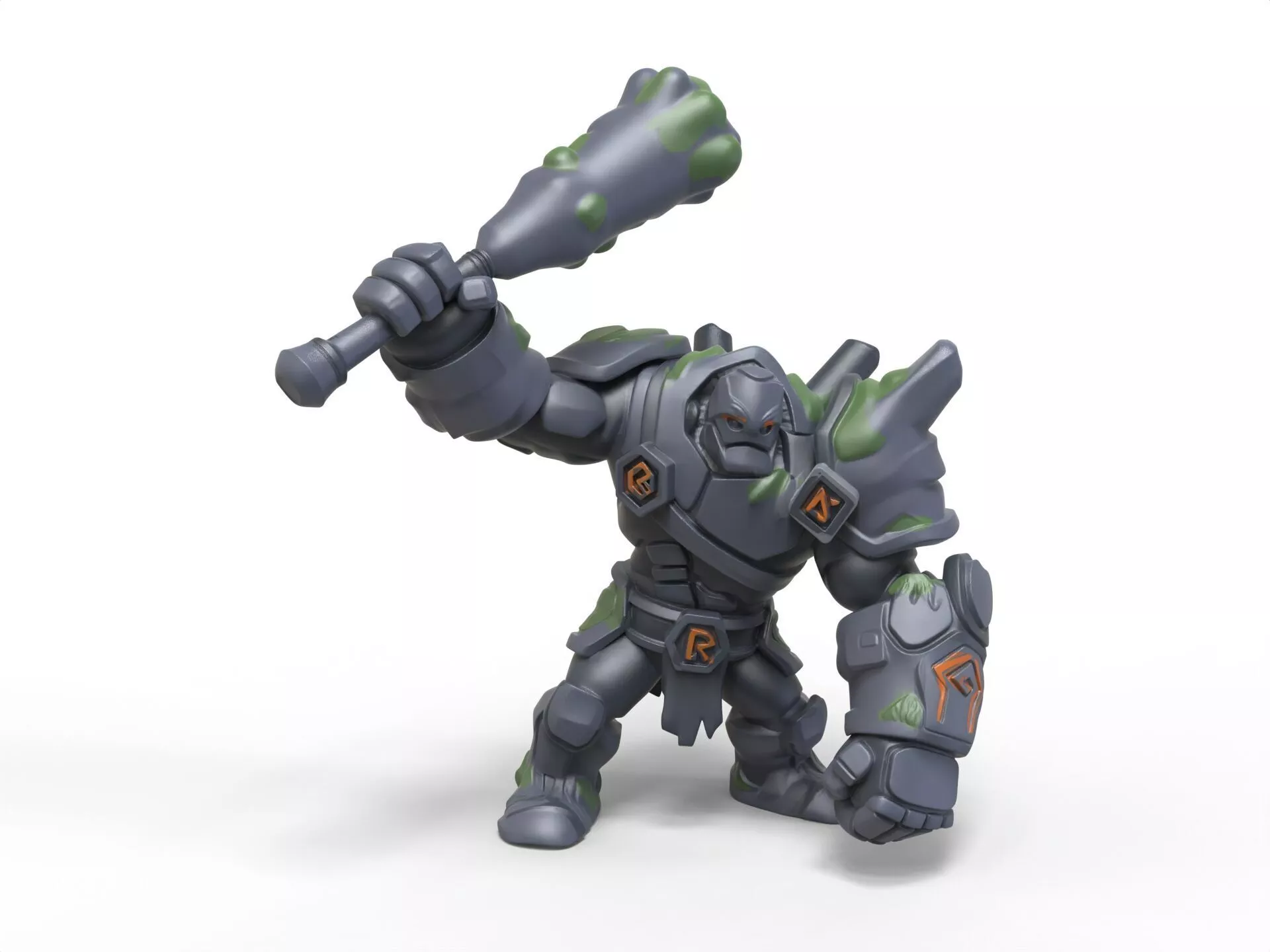 Mobile Legends Grock Tank Figurine Multi-Color Ready 3D print model
