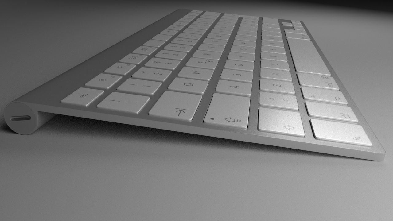 apple keyboard 3D model_2