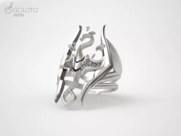 Skyrim Gothic Ring 3D print model