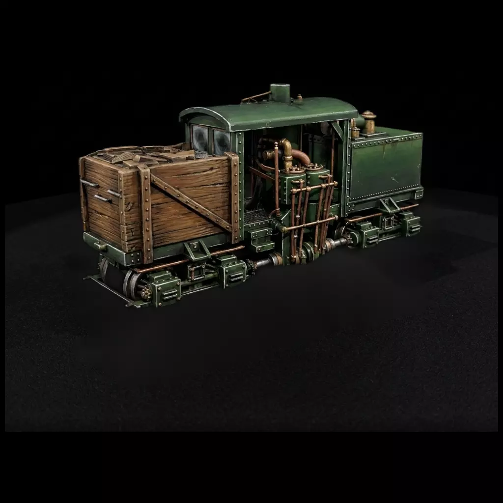 Compact Early Steam Locomotive 3D print model