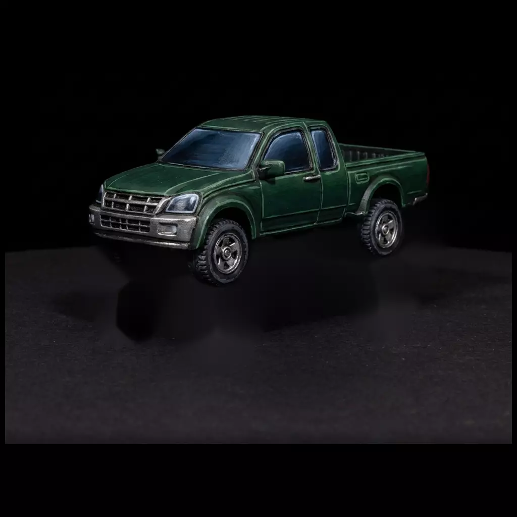 1-87 HO Crew Cab Pickup Truck Printable STL 3D print model