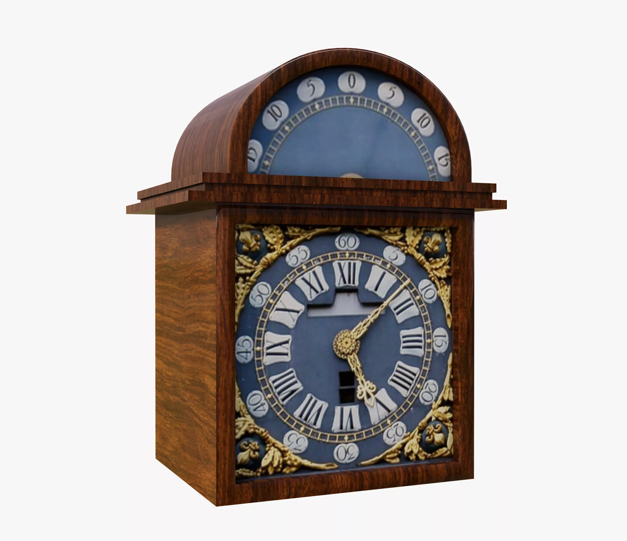 Wood Clock Free 3D model