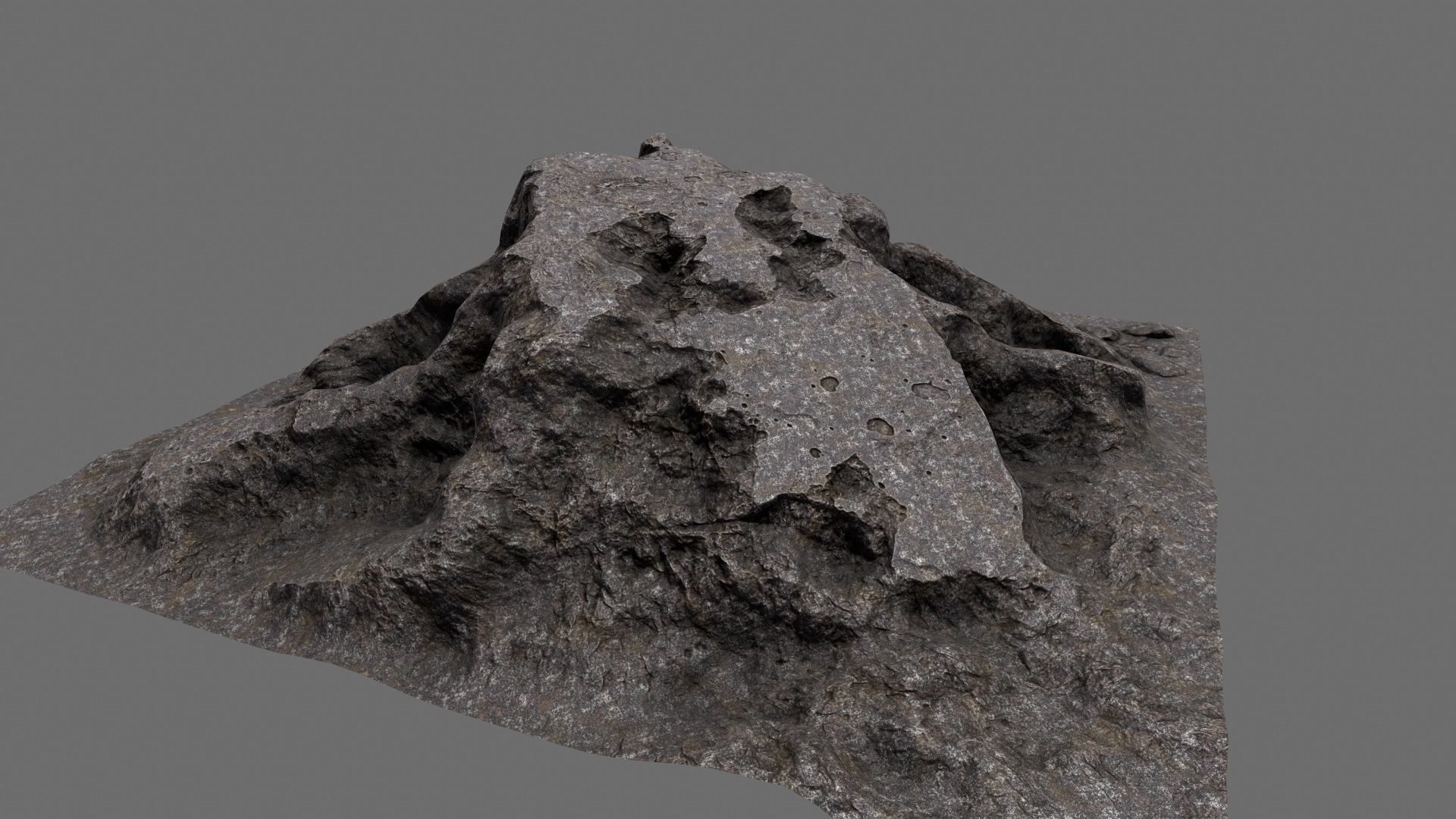 Rocks person Low-poly 3D model_7