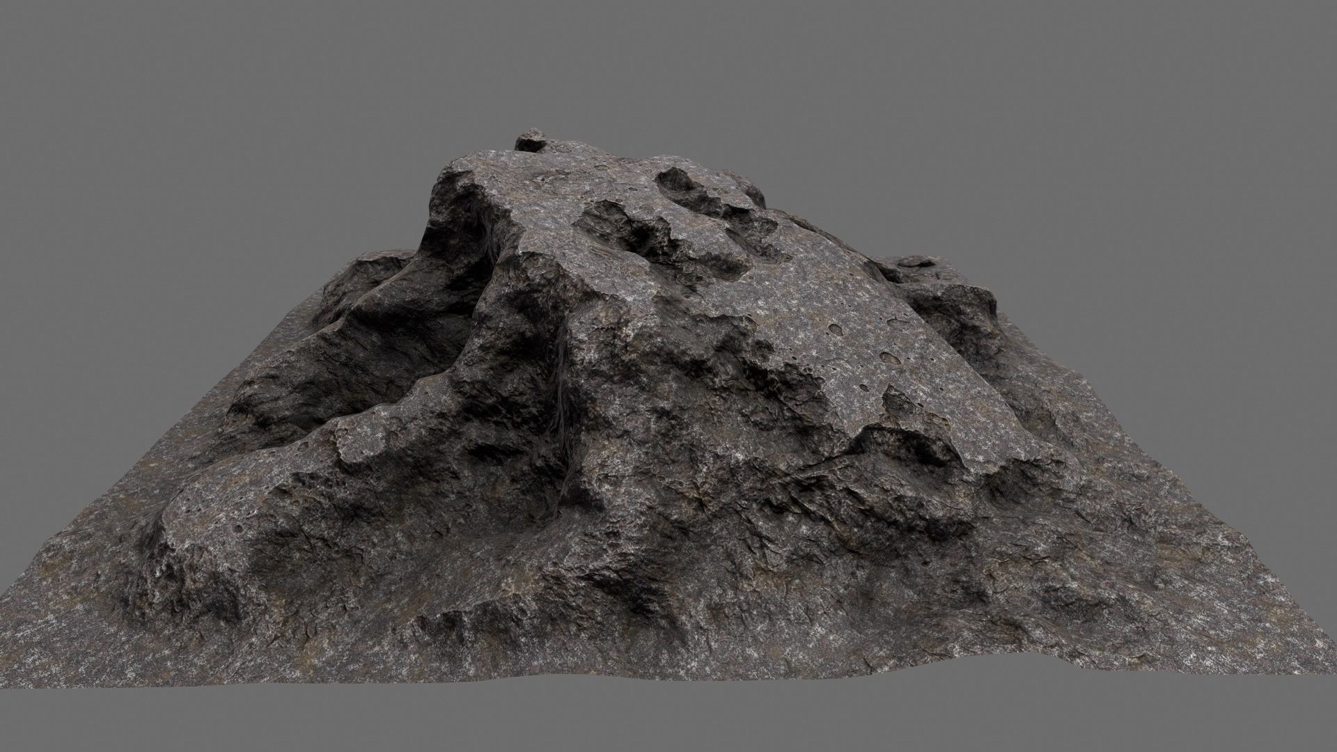 Rocks person Low-poly 3D model_6