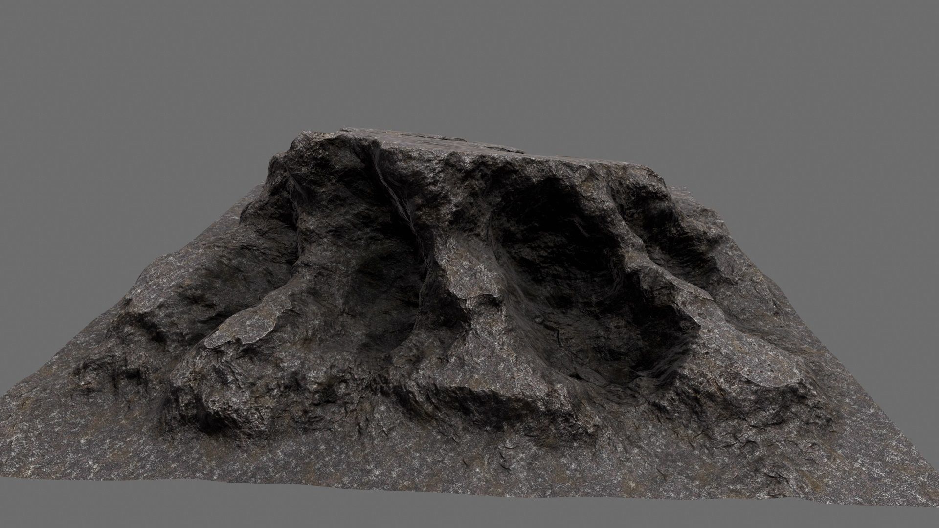 Rocks person Low-poly 3D model_12