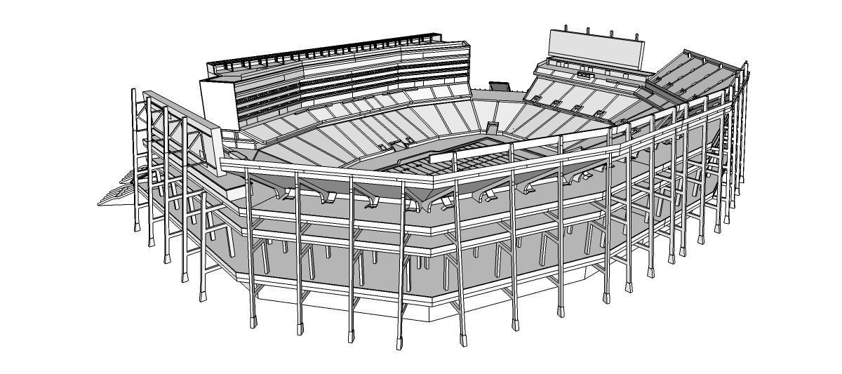 Levis Stadium - San Francisco California USA 3D model_5