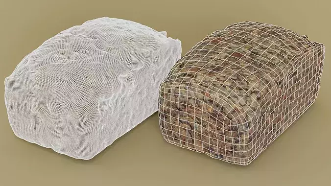 Whole Grain Seeded Bread Loaf Photogrammetry 3D Scan Low-poly 3D model 3
