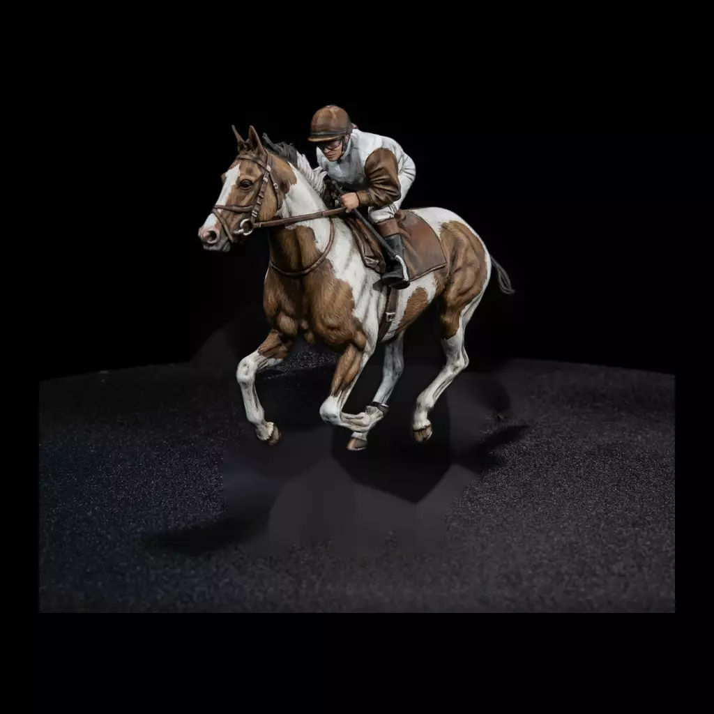 Jockey on Galloping Horse 3D print model