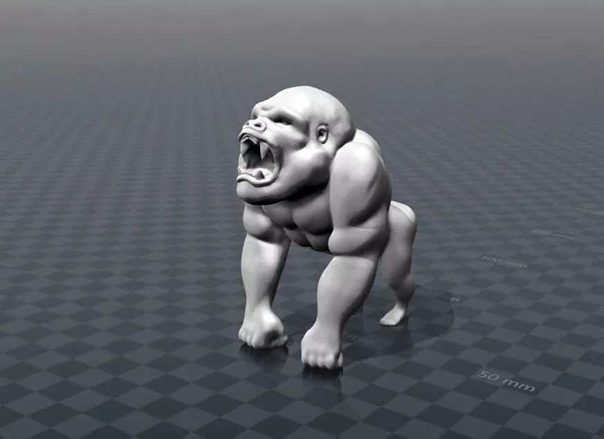 ANGRY GORILLA Free 3D print model