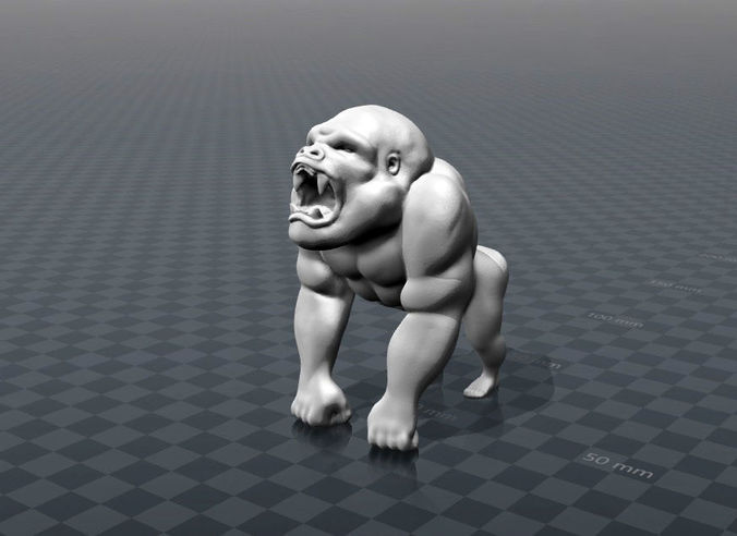 ANGRY GORILLA Free 3D print model