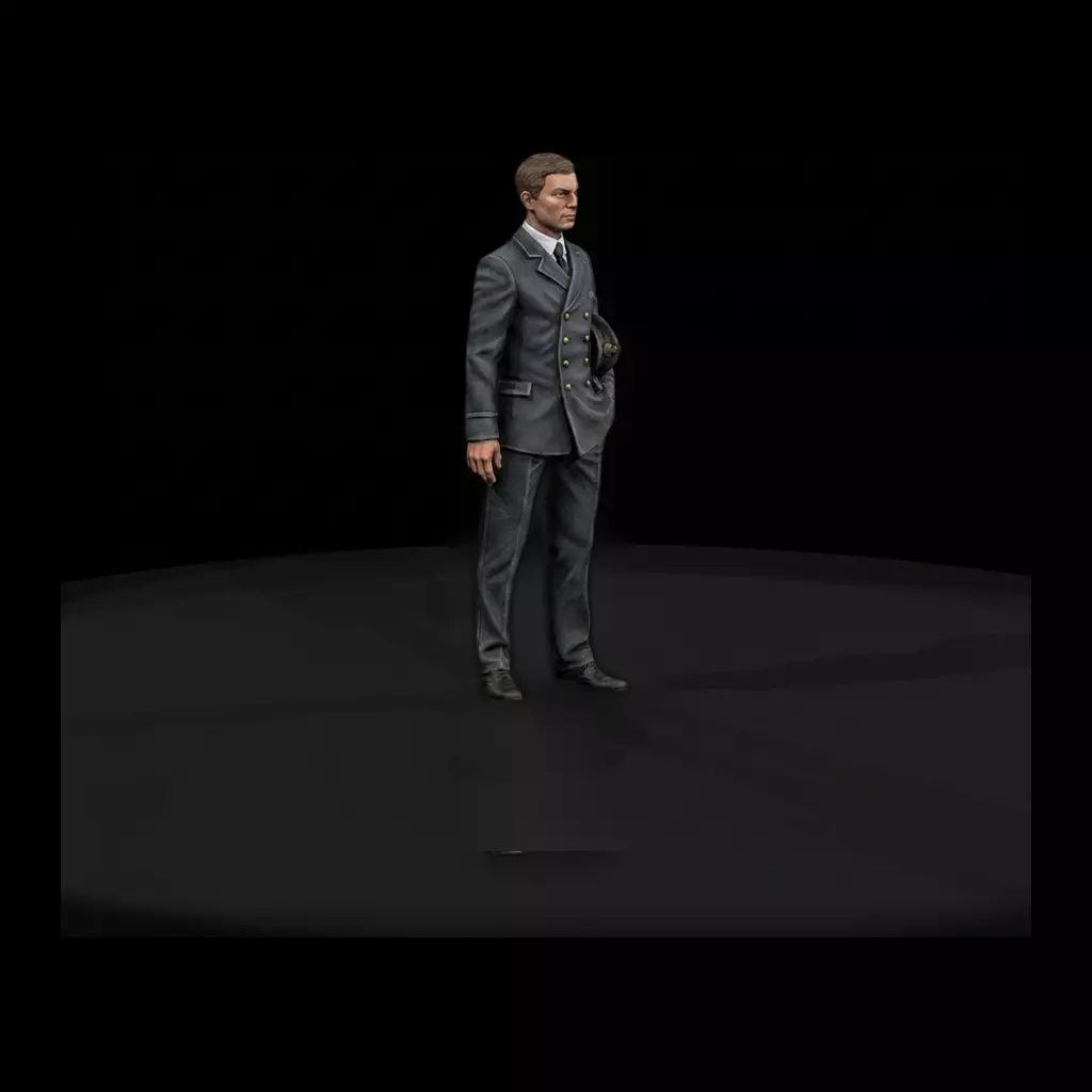 1-87 HO Late Victorian Gentleman Printable STL 3D print model