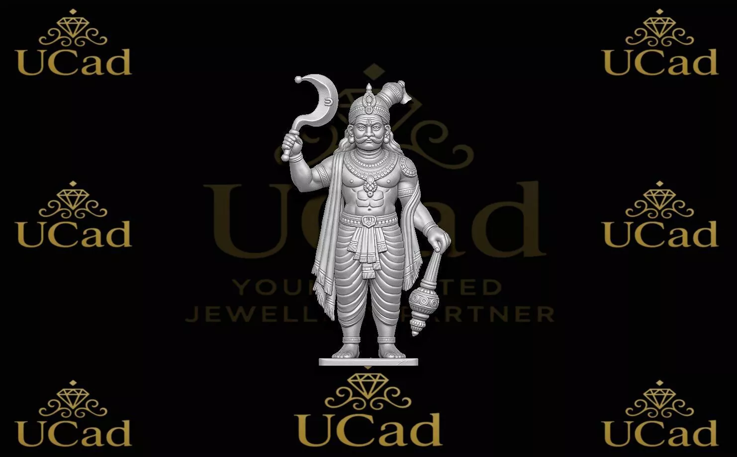 Karuppasamy Statue 3D print model