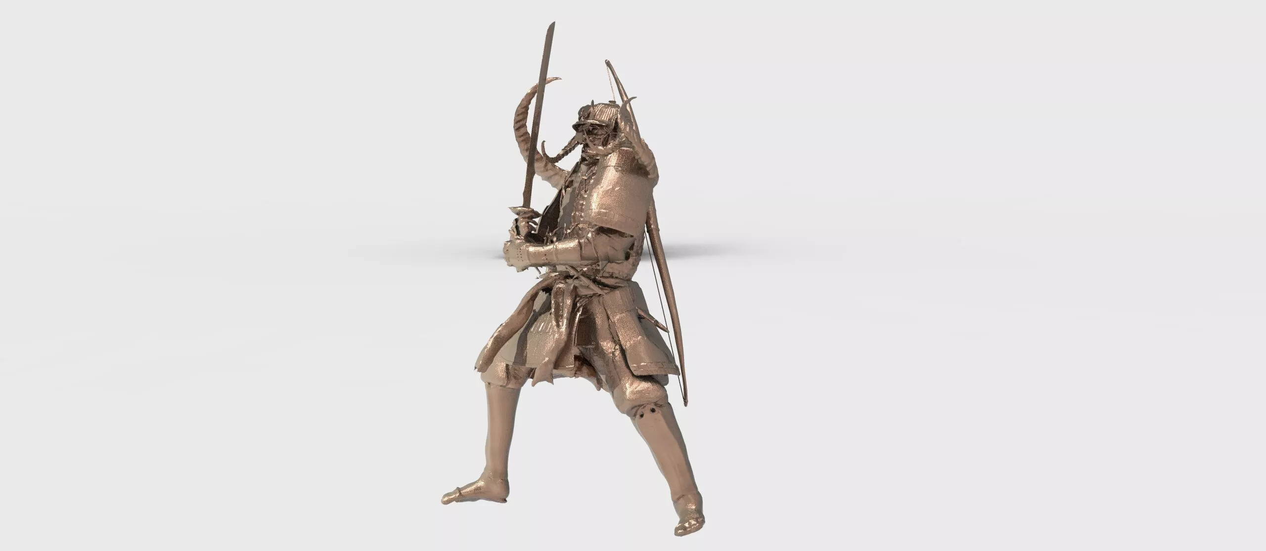 lord Nobunaga horseback rider 3D model