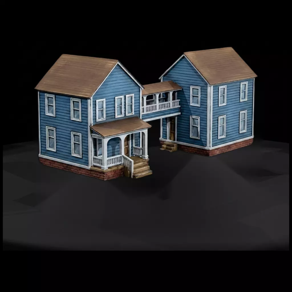 1-87 HO House HO 1 87 for Dioramas Printable STL 3D print model