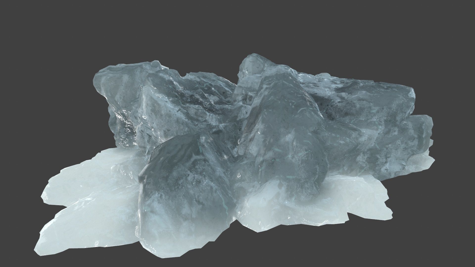 iceberg rock Low-poly 3D model_13