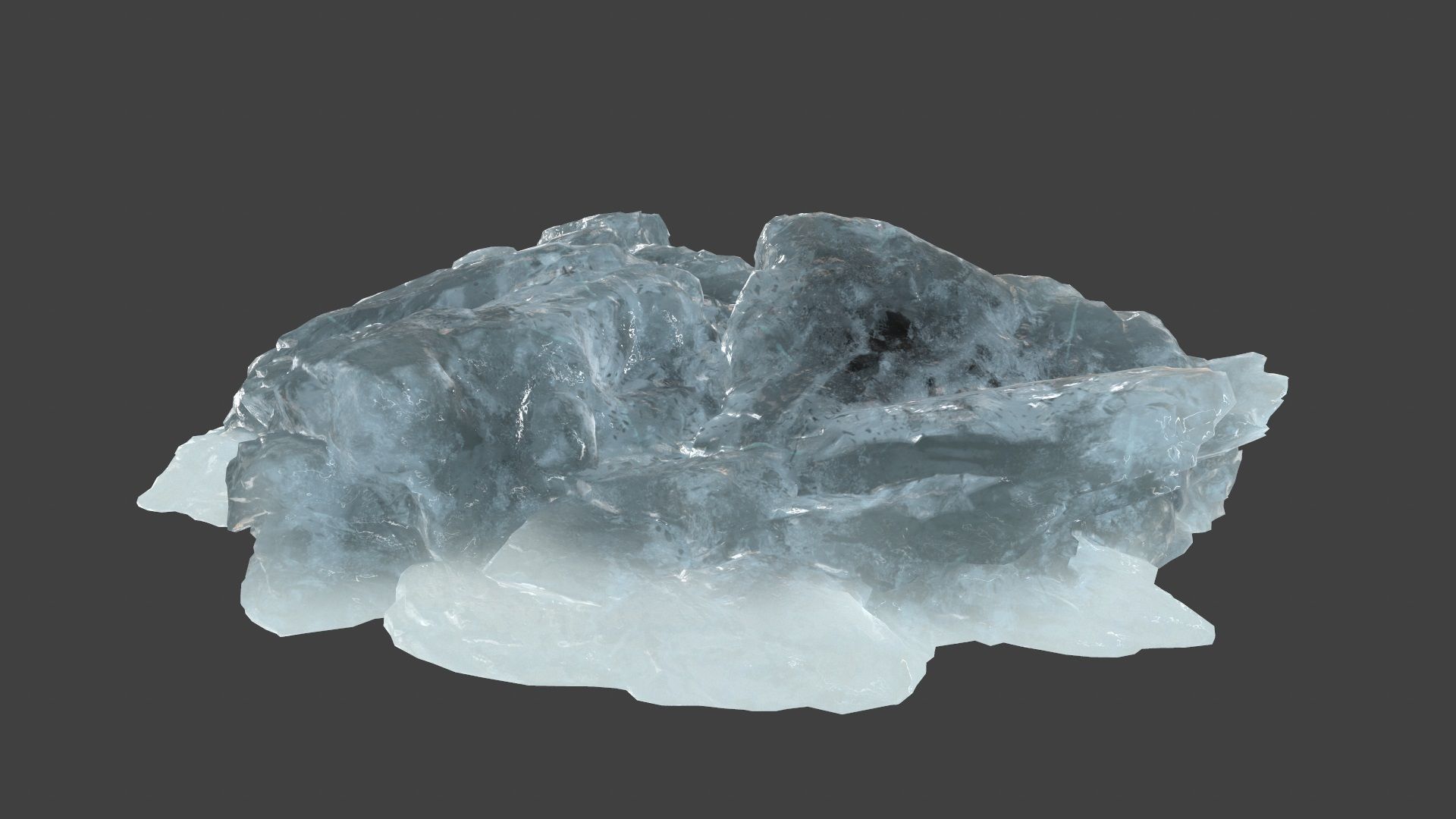 iceberg rock Low-poly 3D model_12