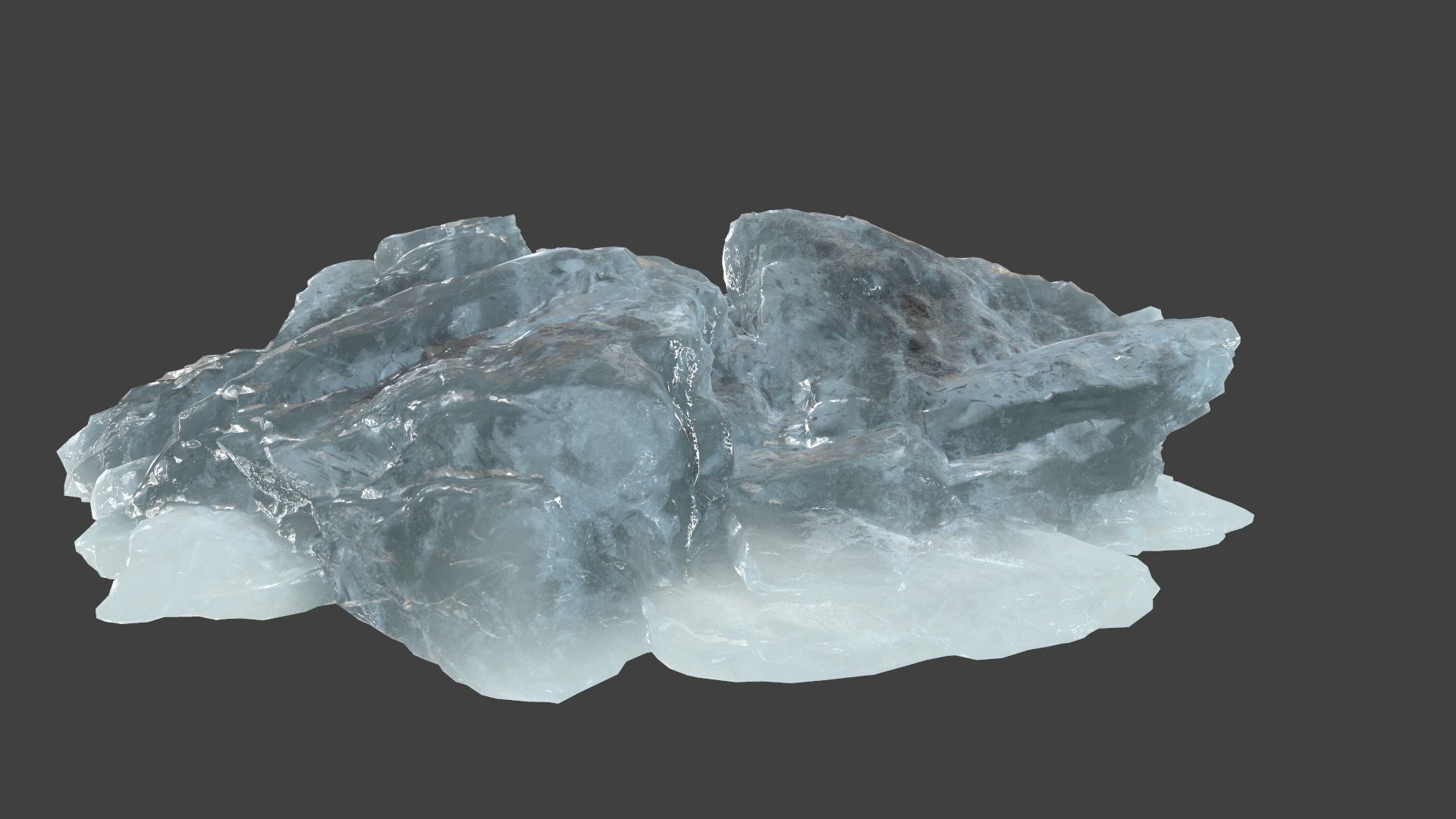 iceberg rock Low-poly 3D model_9