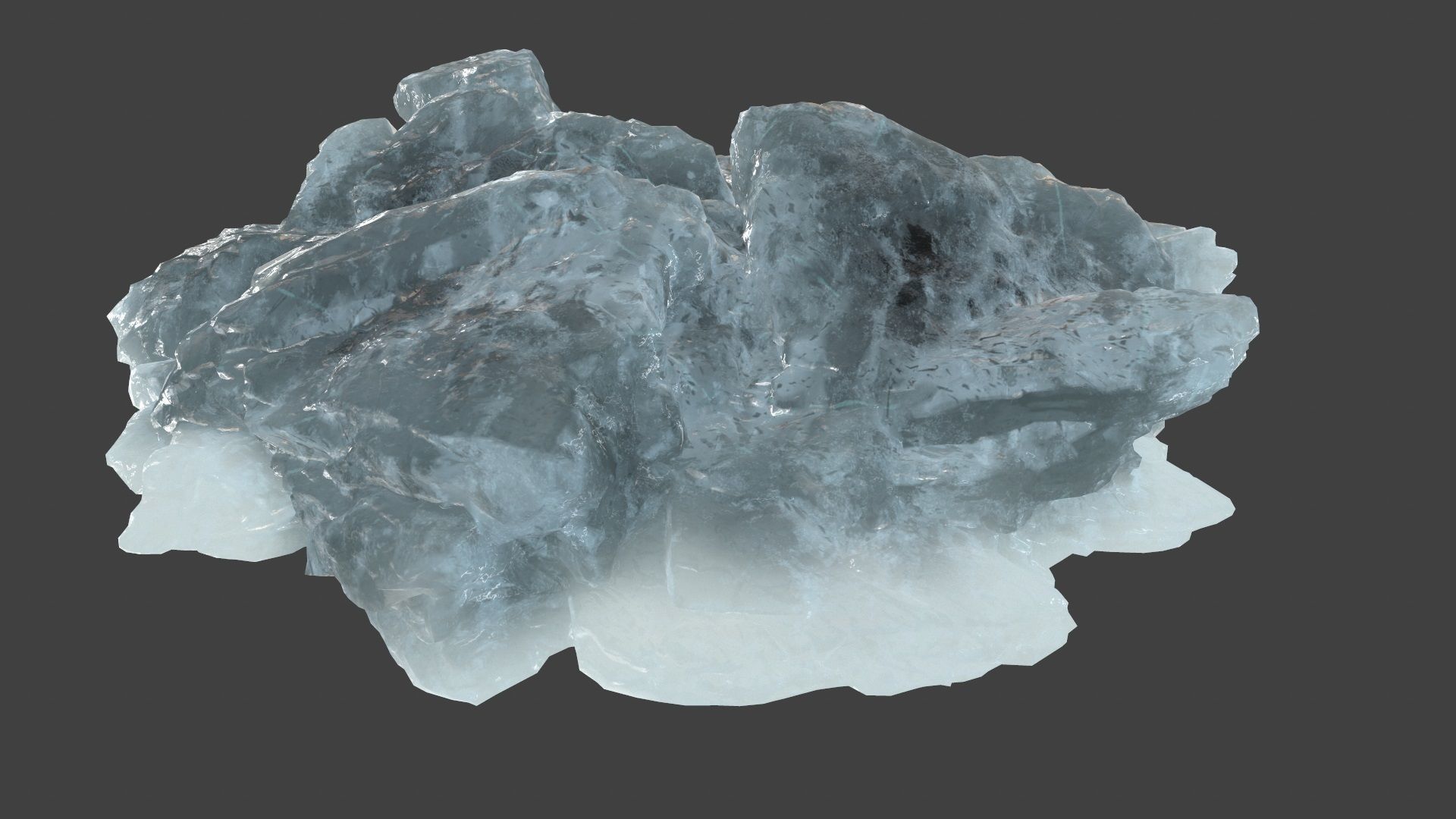 iceberg rock Low-poly 3D model_10