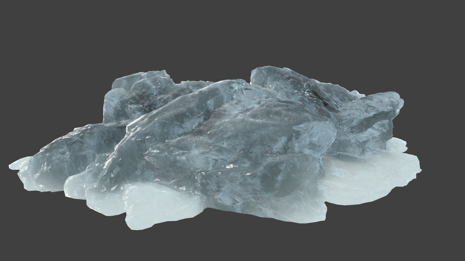 iceberg rock Low-poly 3D model_14