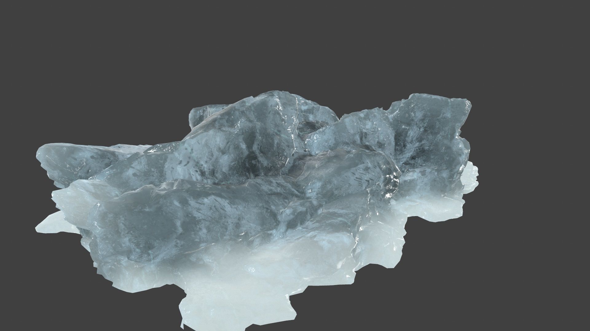 iceberg rock Low-poly 3D model_5