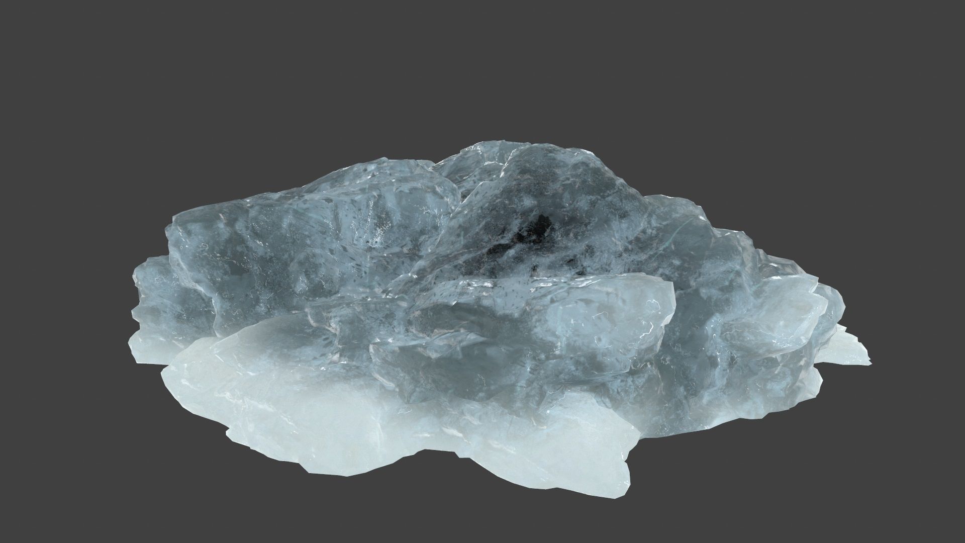 iceberg rock Low-poly 3D model_8