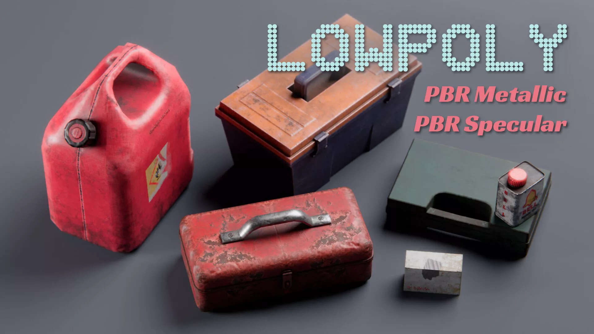 Survival Props - Supplies Low-poly 3D model