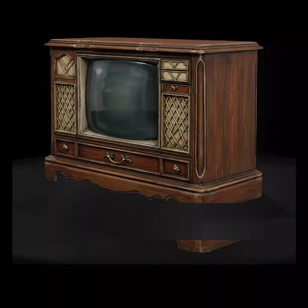 1-87 HO Television Prop for Dioramas Printable STL 3D print model