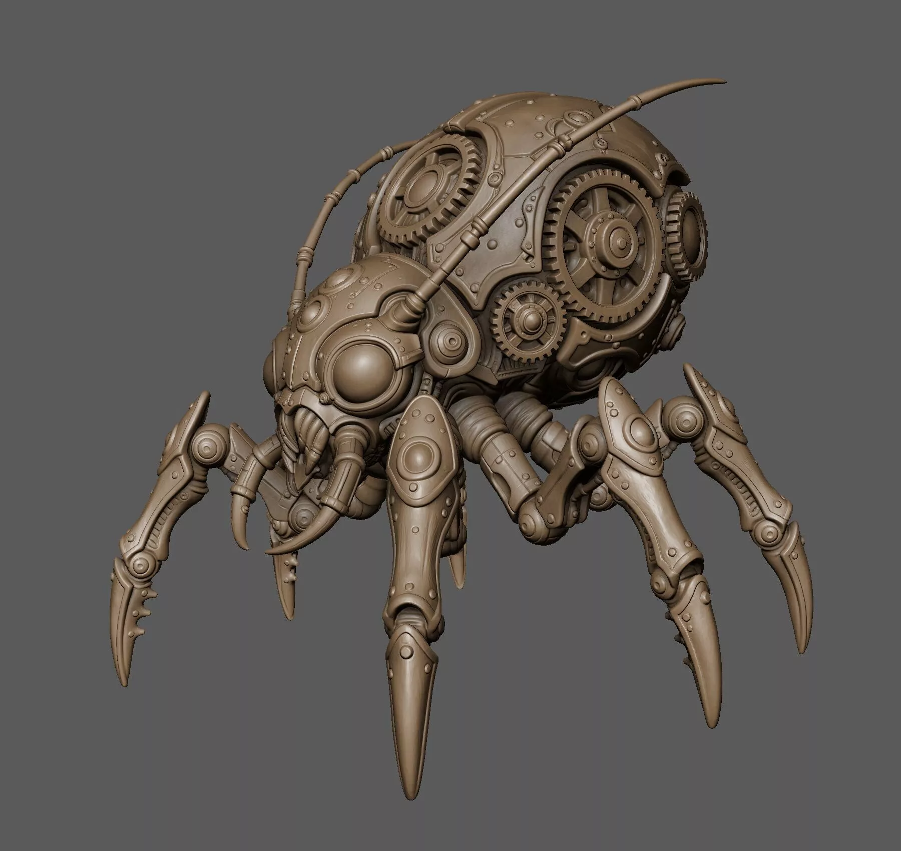 Clockwork Beetle Spider Construct 3D print model