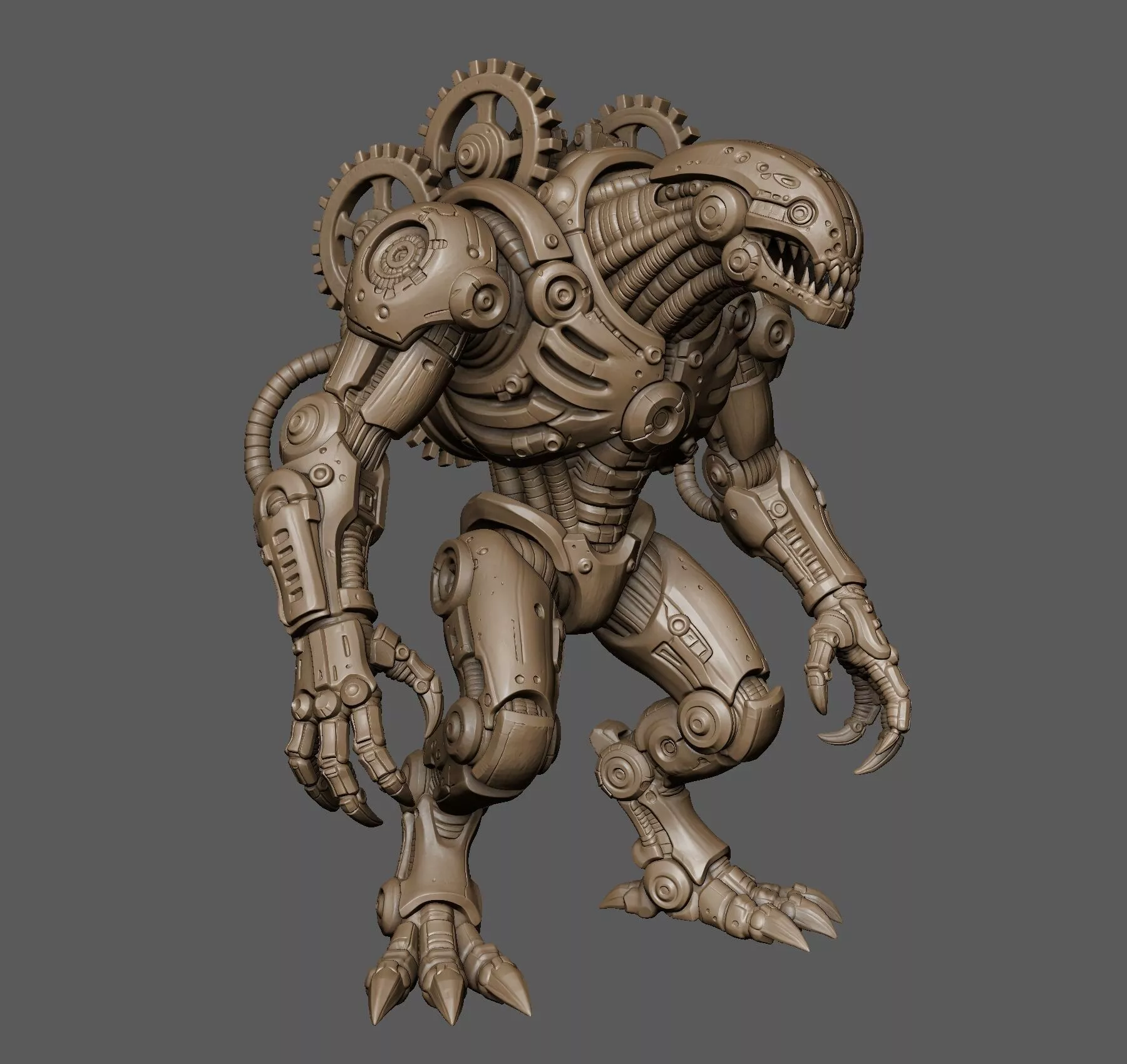 Clockwork Core Reaver Steampunk Golem 3D print model
