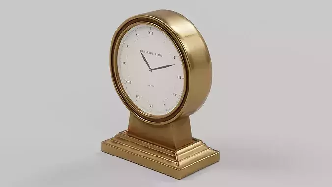 Luxury Brass Mantel Clock 01