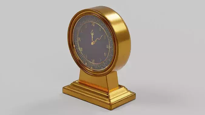 Luxury Brass Mantel Clock 02