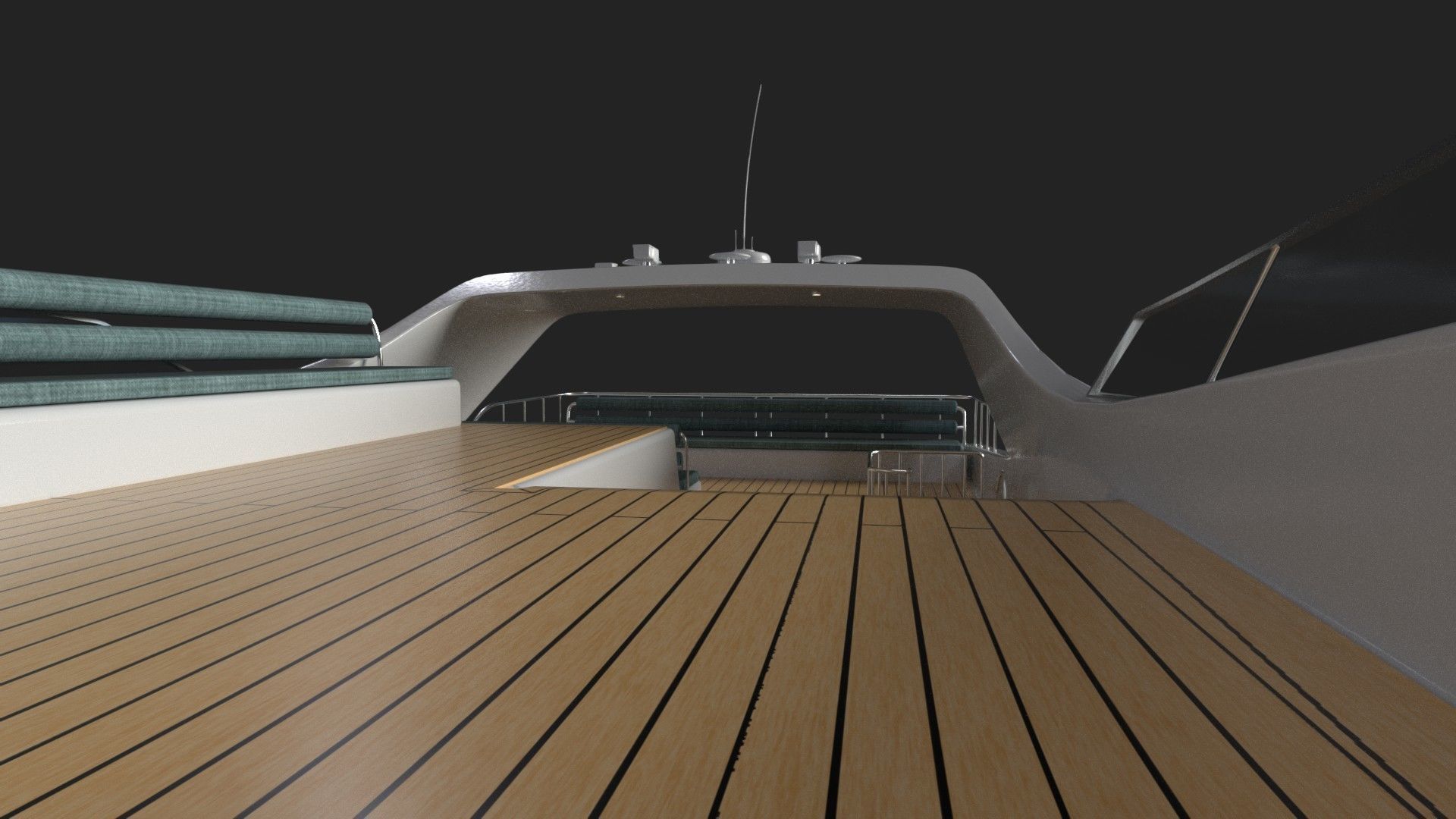 Luxury Yacht 3D model_4