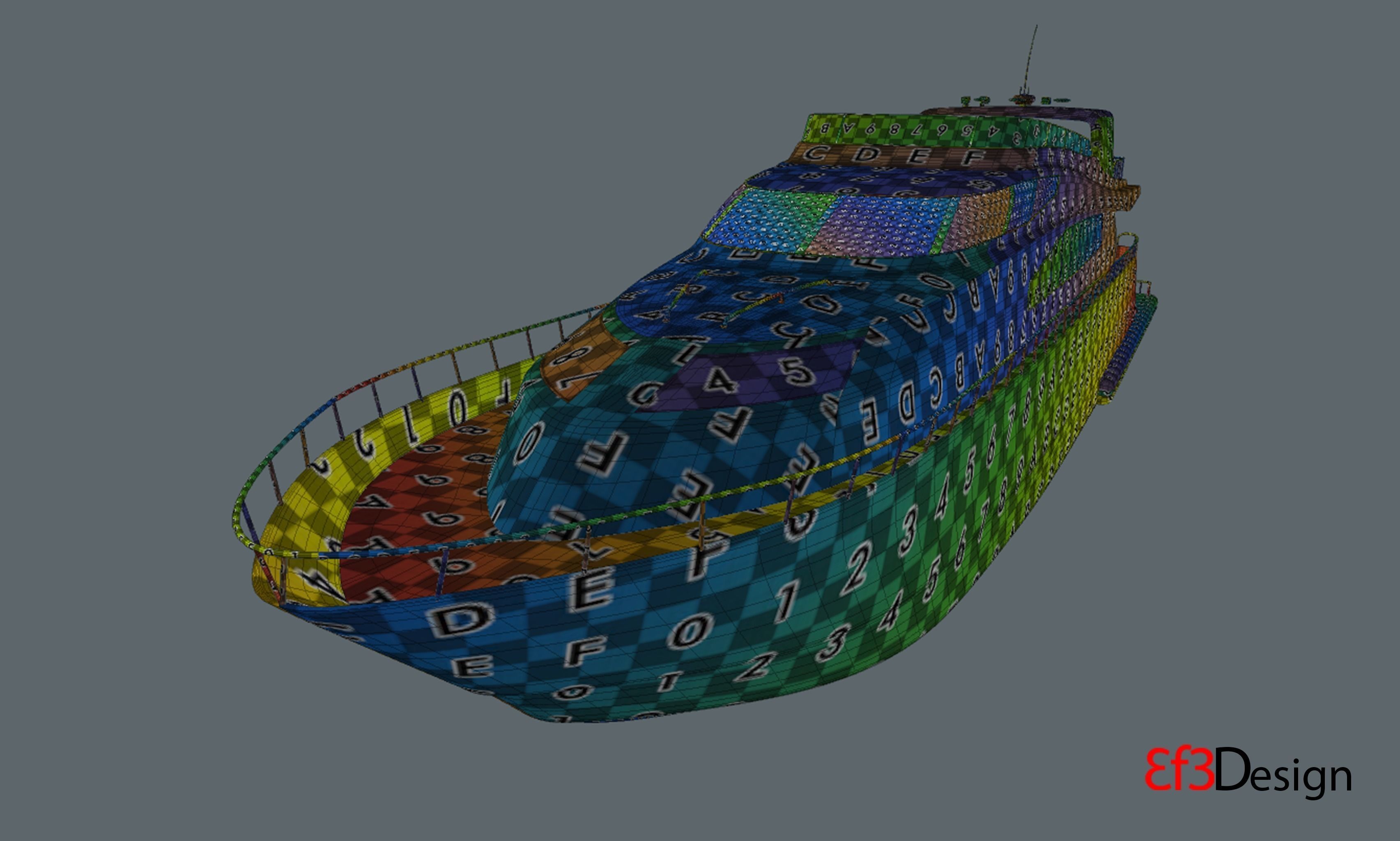 Luxury Yacht 3D model_8