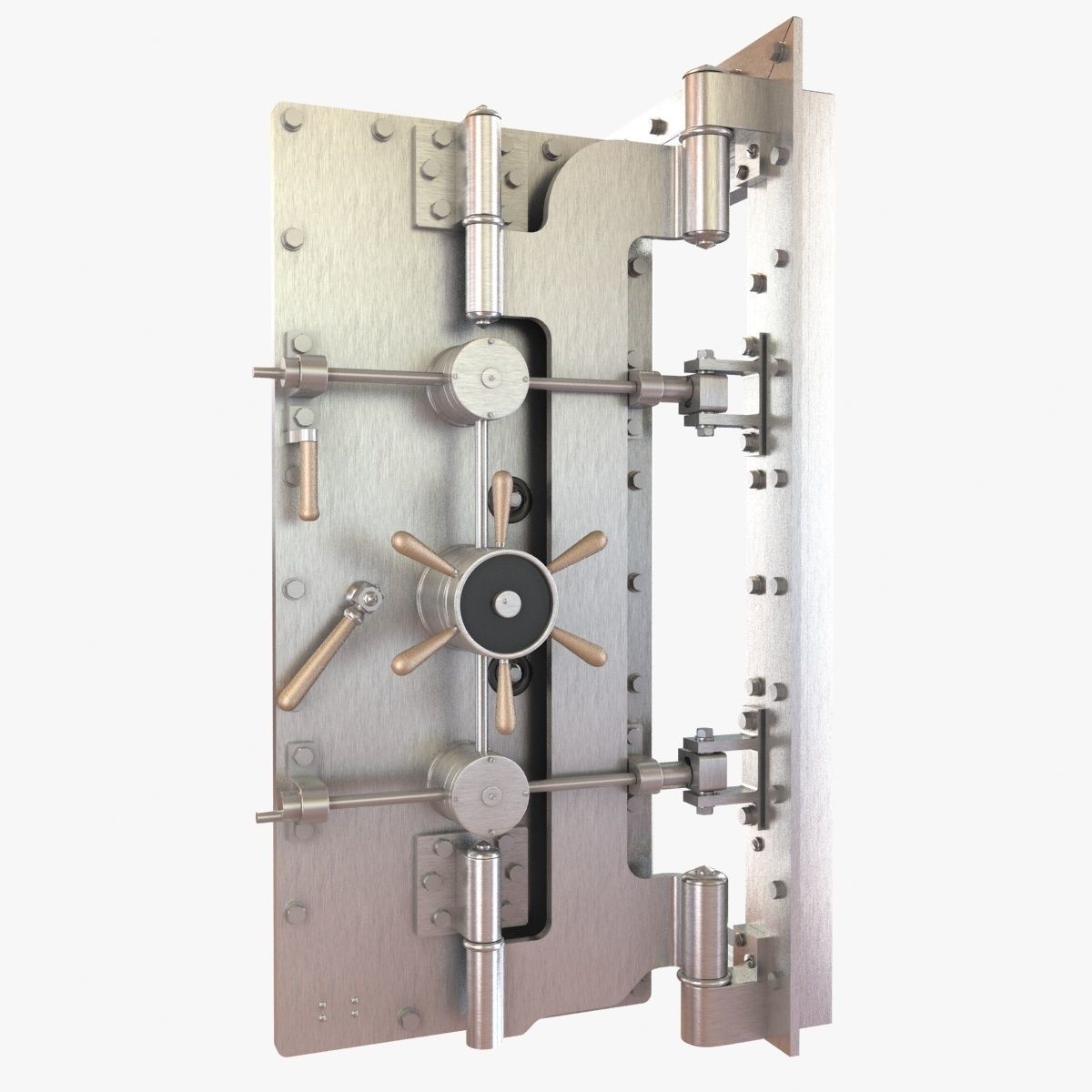 York classic vitage vault door 3D model_3