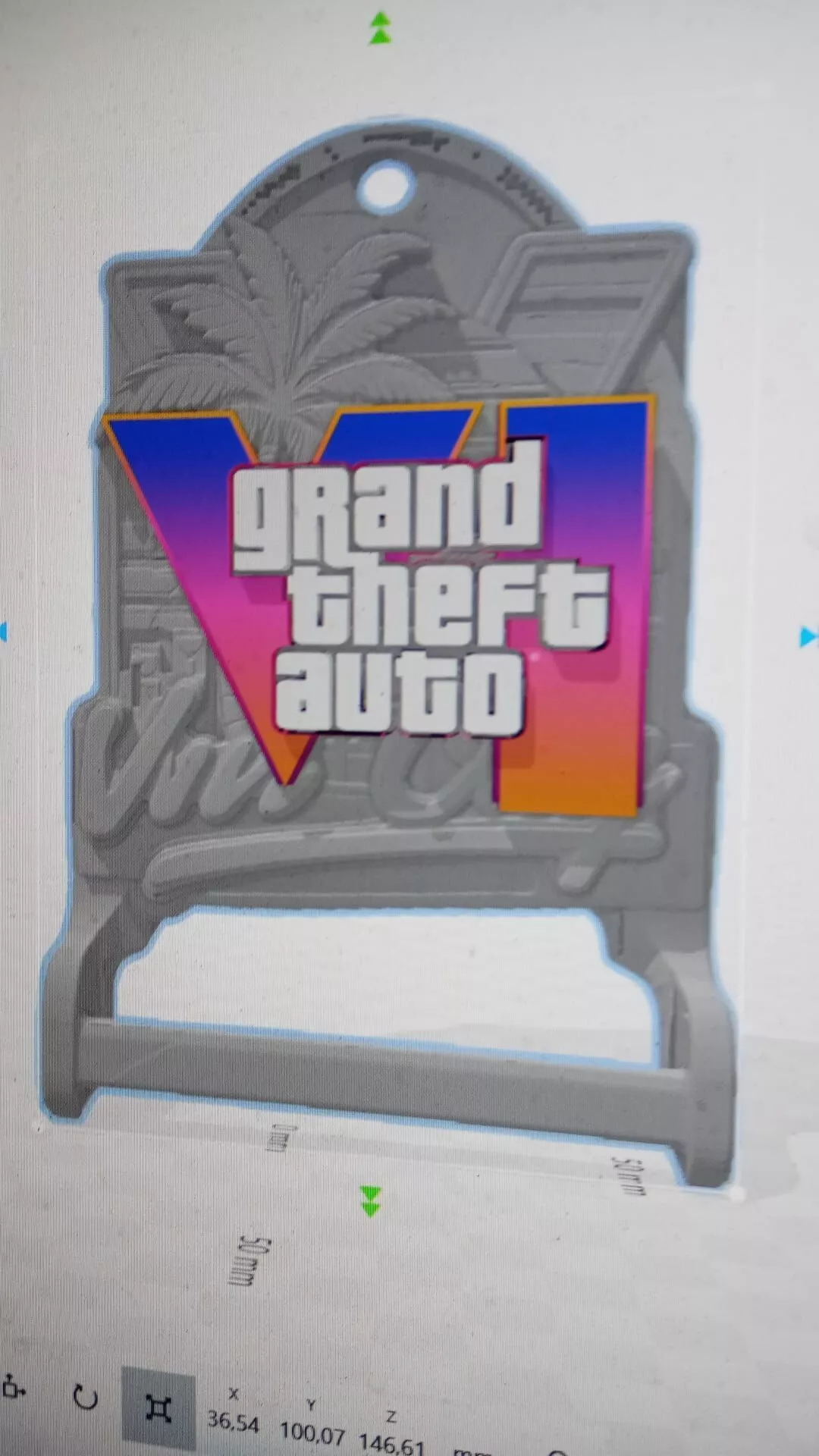 GTA Inspired Towel Holder Bathroom Wall Mount 3D print model