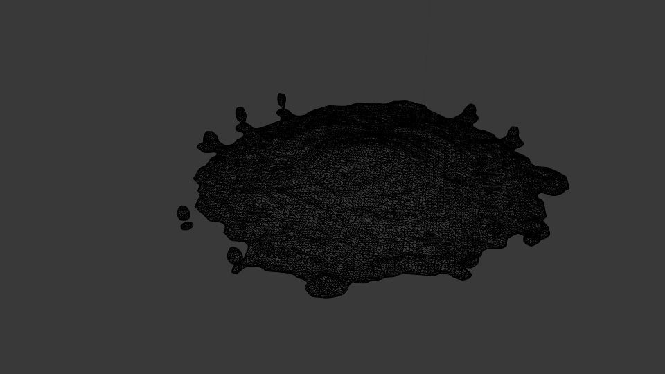 Cylinder Splash 3D model_5