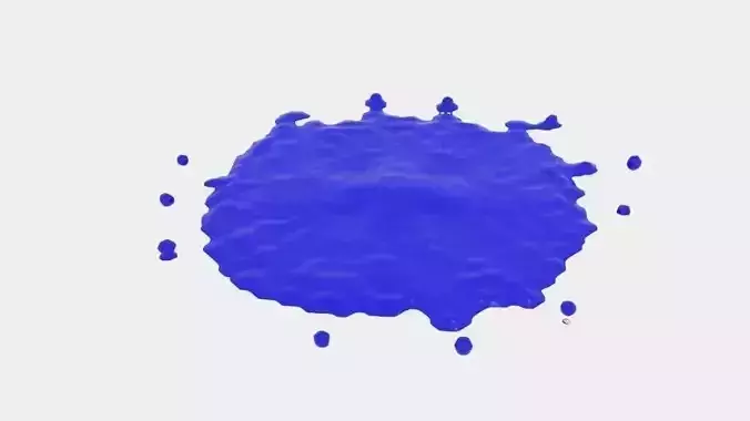 Cylinder Splash Splatter 3D model